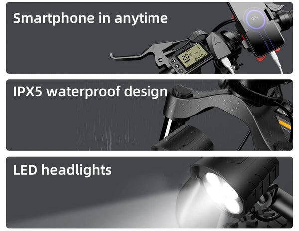 A20F Endurance ADO Bike Electric bicycles ADO E-bike Electric Folding Bicycle Electric range 70km