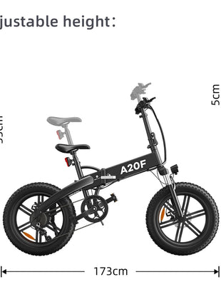 A20F Endurance ADO Bike Electric bicycles ADO E-bike Electric Folding Bicycle Electric range 70km