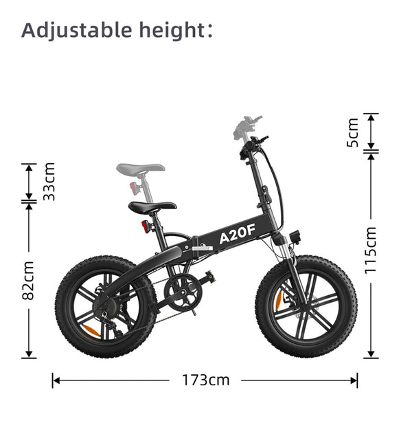 A20F Endurance ADO Bike Electric bicycles ADO E-bike Electric Folding Bicycle Electric range 70km