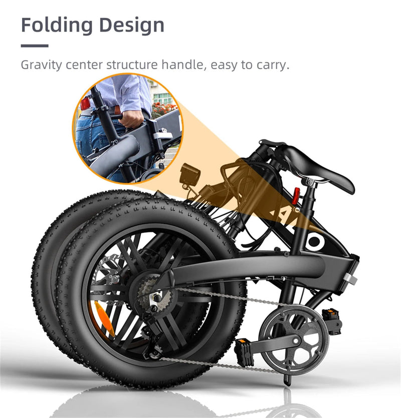 A20F Endurance ADO Bike Electric bicycles ADO E-bike Electric Folding Bicycle Electric range 70km