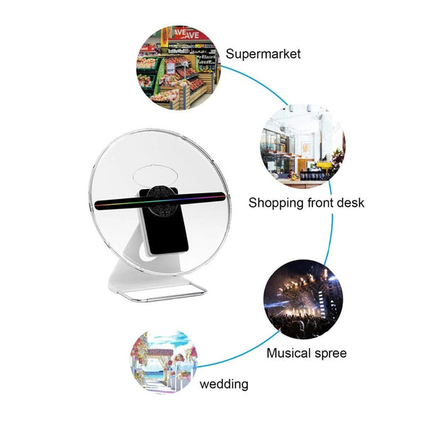 CRONY AD30 3D Hologram Fan 30cm Advertising LED display 3D Holographic Led Fan Hologram Advertising Fan for Ad LED display - Edragonmall.com