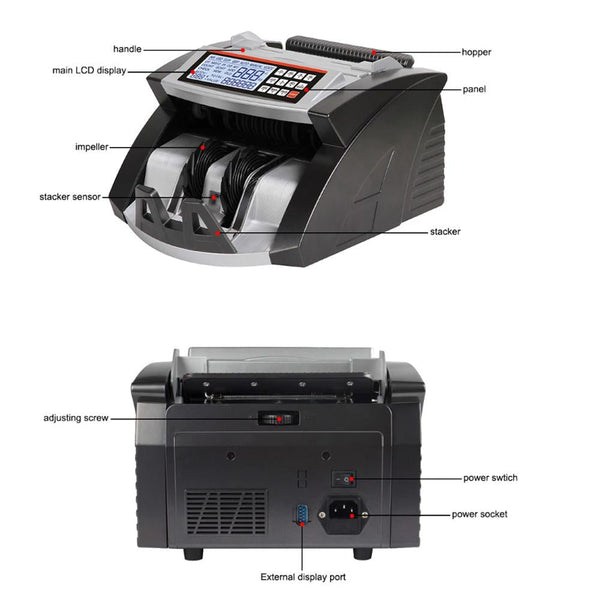 CRONY Banknote Verifiers AL-6000 Automatic Money Counter Currency Counting Machine