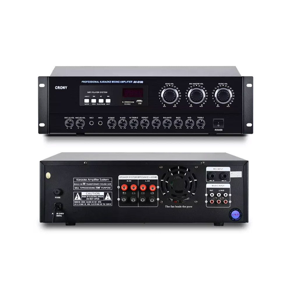 CRONY AV5100 Professional system Amplifier with BT Power amplifier home KTV - Edragonmall.com