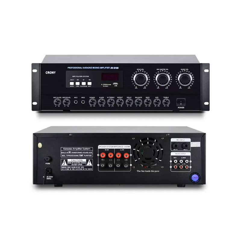 CRONY AV5100 Professional system Amplifier with BT Power amplifier home KTV - Edragonmall.com