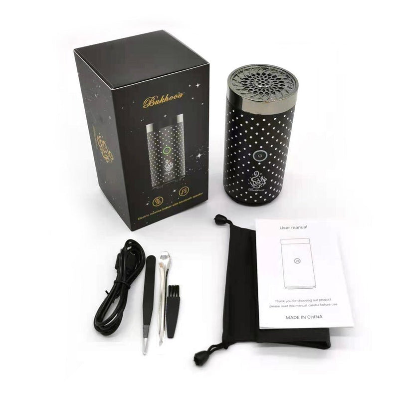 Crony B009 Car Bakhoor With BT Speaker USB Type-C Power Bakhoor Rechargeable | Diamond Edition - Edragonmall.com