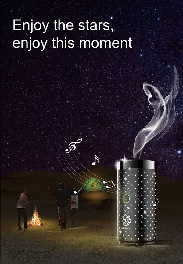 Crony B009 Car Bakhoor With BT Speaker USB Type-C Power Bakhoor Rechargeable | Diamond Edition - Edragonmall.com
