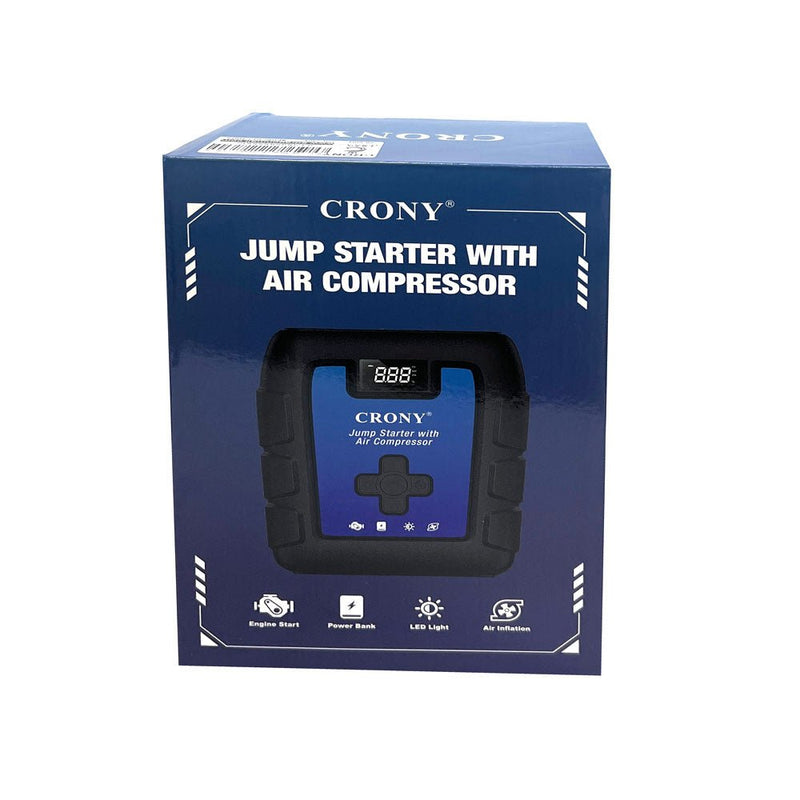 CRONY B03 Jumper Starter Car Charger jump Starter &amp; Wireless Inflator Pump - Edragonmall.com