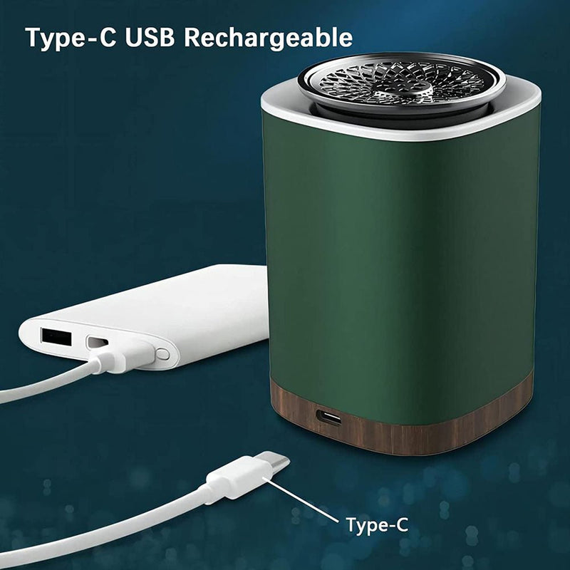 CRONY B17 Quadrate With Light Bukhoor Arabian Electronic Aromatherapy Incense Burner, Rechargeable LED Portable Electric Incense Burner Aromatherapy Machine - Edragonmall.com