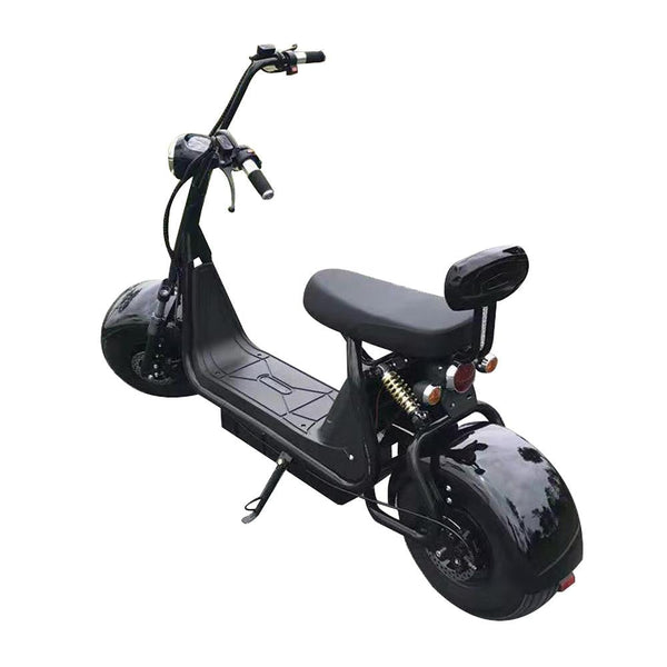 CRONY Big Harley BT Speaker tyre Double Seat Electric motorcycle -BLACK - Edragonmall.com