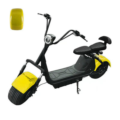 CRONY Big Harley BTSpeaker tyre Double Seat 2 wheel Electric motorcycle | Yellow - Edragonmall.com