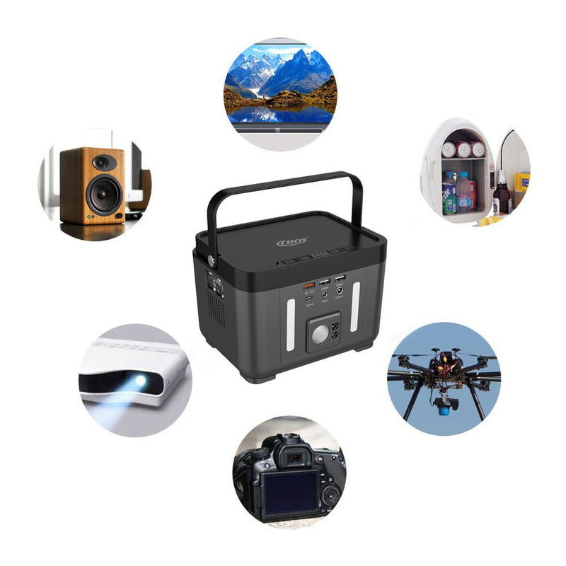 CRONY BS200 Portable Power Station With LED Lighting For Outdoor Camping - Edragonmall.com