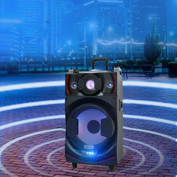 CRONY CN-111DJ Speaker Rechargeable speaker with DJ Mixer DJ-1036 + 2 radio microphones - Edragonmall.com