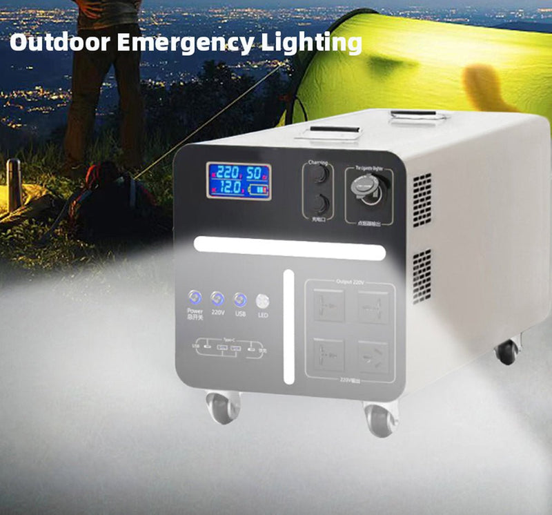 CRONY CN3000W Portable Power Station AC PD Emergency Backup Power Supply for Outdoor Camping - Edragonmall.com