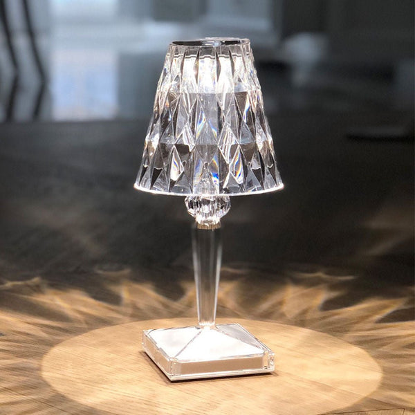 CRONY Diamond lamp 16 color RGB touch color + remote and recharge Crystal Diamond Table Lamp - Edragonmall.com