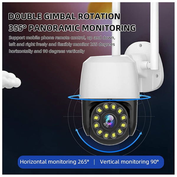 CRONY EC131 Full color night vision 1.5 inch ball machines 4X Camera WiFi Camera AI Human Detection Audio 1080P Wireless Security CCTV Cameras - Edragonmall.com