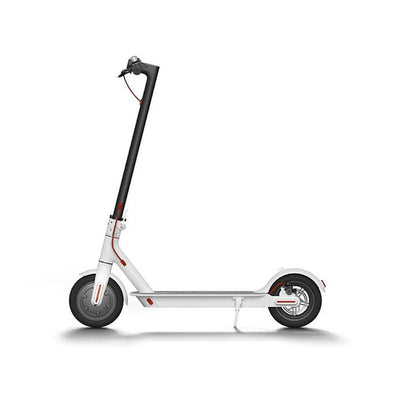CRONY M365 Electric Scooter with 250W Motor 36V Battery App Connectivity 25-45 KM/H Speed Quick Easy Folding Rear Disc Brake | White