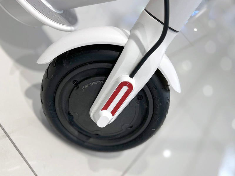 CRONY M365 Electric Scooter with 250W Motor 36V Battery App Connectivity 25-45 KM/H Speed Quick Easy Folding Rear Disc Brake | White