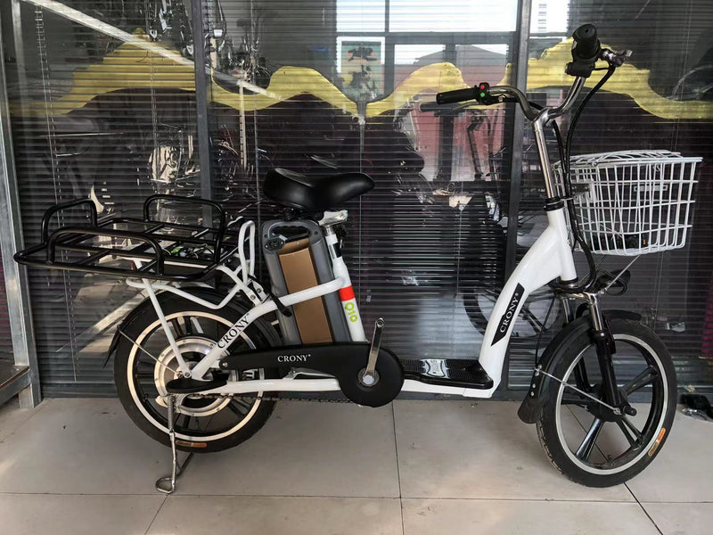 CRONY Elf food truck Express Delivery bike 48V 350W Carbon Steel high quality single speed electrical bicycle - Edragonmall.com