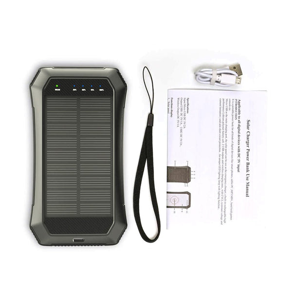 CRONY ES986S-Business Power Bank 28000mAh Solar Charger Qi Wireless Power Bank - Edragonmall.com