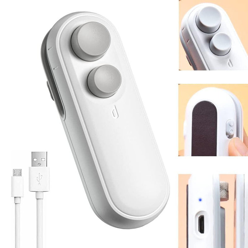 F2 Dual purpose mini sealer Mini Bag Sealer 2 in 1 Seal Cutter Heat Sealers USB Charging Portable Bag Resealer