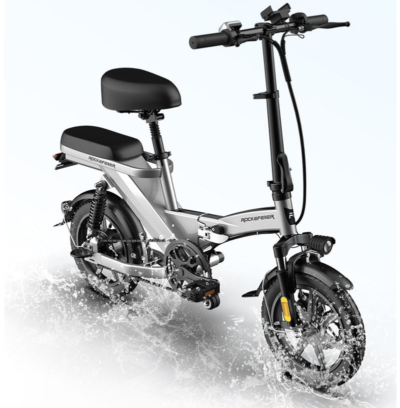 CRONY  F3 Electric Folding Bike 14 inch folding electric bicycle mini battery car small electric car instead of lithium battery