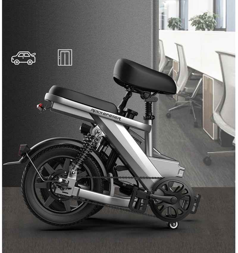 CRONY  F3 Electric Folding Bike 14 inch folding electric bicycle mini battery car small electric car instead of lithium battery