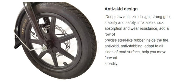 CRONY  F6 Electric Folding Bike  14 inch folding electric bicycle mini battery car small electric car instead of lithium battery