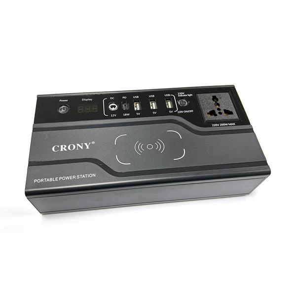 CRONY FAC-200X with wireless charging Portable Power Station AC Power bank module 200W portable outer emergency power station - Edragonmall.com