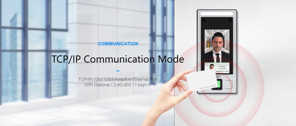 CRONY FC-8143T Face And Fingerprint Attendance Fingerprint Remote Door App to Open The Door Software Management Time - Edragonmall.com