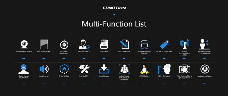 CRONY FC-8143T Face And Fingerprint Attendance Fingerprint Remote Door App to Open The Door Software Management Time - Edragonmall.com