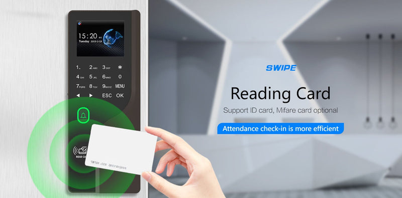 CRONY FC-B104 Fingerprint Attendance Fingerprint Remote Door App to Open The Door Software Management Time Recording Attendance Machine - Edragonmall.com