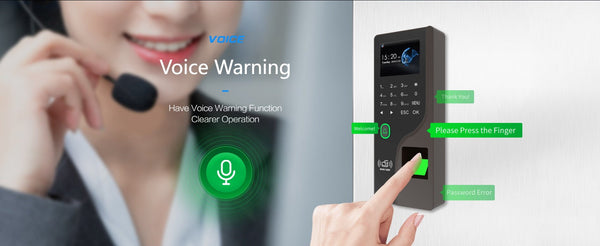 CRONY FC-B104 Fingerprint Attendance Fingerprint Remote Door App to Open The Door Software Management Time Recording Attendance Machine - Edragonmall.com