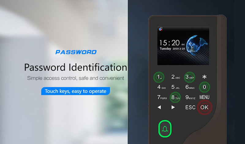 CRONY FC-B104 Fingerprint Attendance Fingerprint Remote Door App to Open The Door Software Management Time Recording Attendance Machine - Edragonmall.com