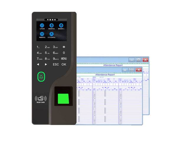 CRONY FC-B104 Fingerprint Attendance Fingerprint Remote Door App to Open The Door Software Management Time Recording Attendance Machine - Edragonmall.com