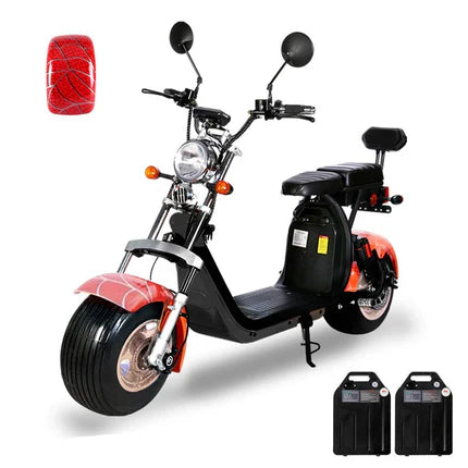 CRONY G-029 High-Speed Harley Electric Scooter – 3000W Motor, 60V Dual Battery, 80 KM/H Speed, Dual Seat, Hydraulic Suspension, Fat Tires, LED Lights, Key Start, 200KG Load Capacity & 30° Climb Power
