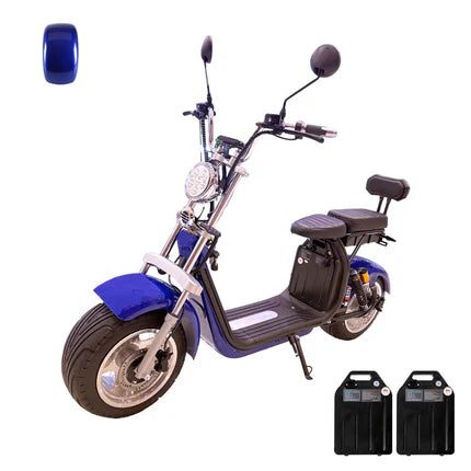 CRONY G-029 High-Speed Harley Electric Scooter – 3000W Motor, 60V Dual Battery, 80 KM/H Speed, Dual Seat, Hydraulic Suspension, Fat Tires, LED Lights, Key Start, 200KG Load Capacity & 30° Climb Power