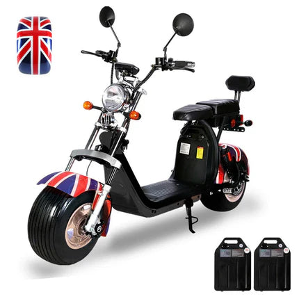 CRONY G-029 High-Speed Harley Electric Scooter – 3000W Motor, 60V Dual Battery, 80 KM/H Speed, Dual Seat, Hydraulic Suspension, Fat Tires, LED Lights, Key Start, 200KG Load Capacity & 30° Climb Power