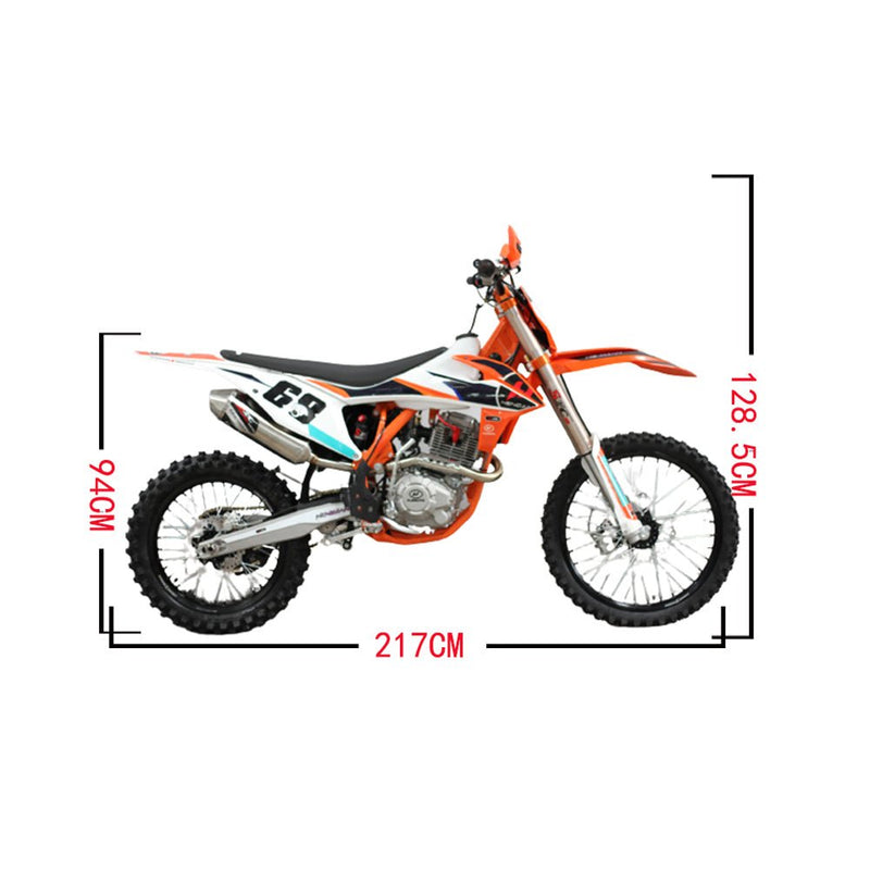 CRONY H-3 Cross-country Motorbike heavy duty 4 stroke air cooled engine adult crossfire dirt bike 250 Motorcycle - Edragonmall.com