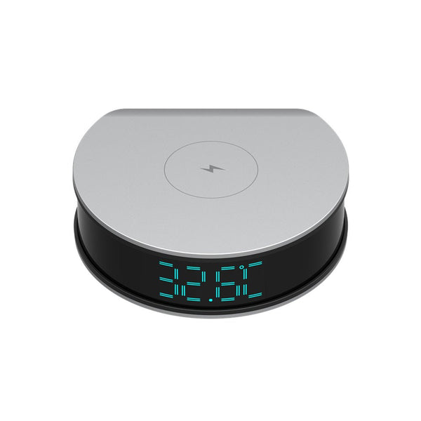 CRONY H300 Alarm clock wireless charging camera 1080P FAST PHONE CHARGER SURVEILLANCE CAMERA WITH NIGHT VISION - Edragonmall.com