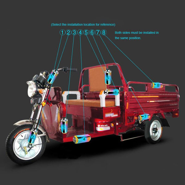 Crony Harley dual tyre Speaker Electric bike battery car subwoofer simulation sound Bluetooth audio - Edragonmall.com