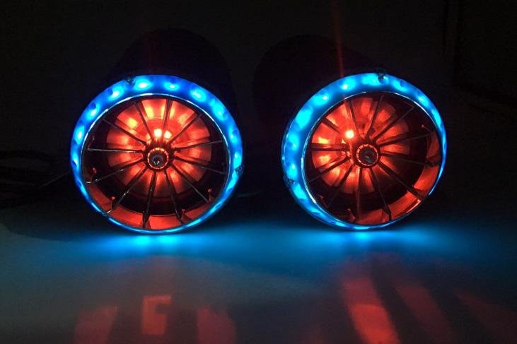 Crony Harley dual tyre Speaker Electric bike battery car subwoofer simulation sound Bluetooth audio - Edragonmall.com