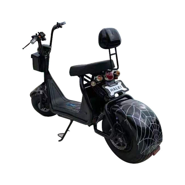 CRONY High speed Big Harley BTSpeaker tyre Double Seat 2 wheel Electric motorcycle | Black spider - Edragonmall.com