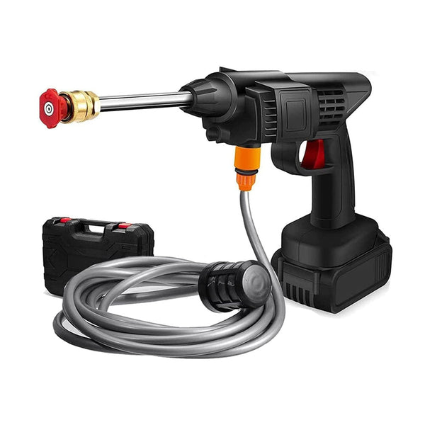 HL-777 Car wash Cordless Electric High Pressure Car Washer Manual Rechargeable Car Washing Machine with Adjustable 3-in-1 Nozzle and Hose Pipe