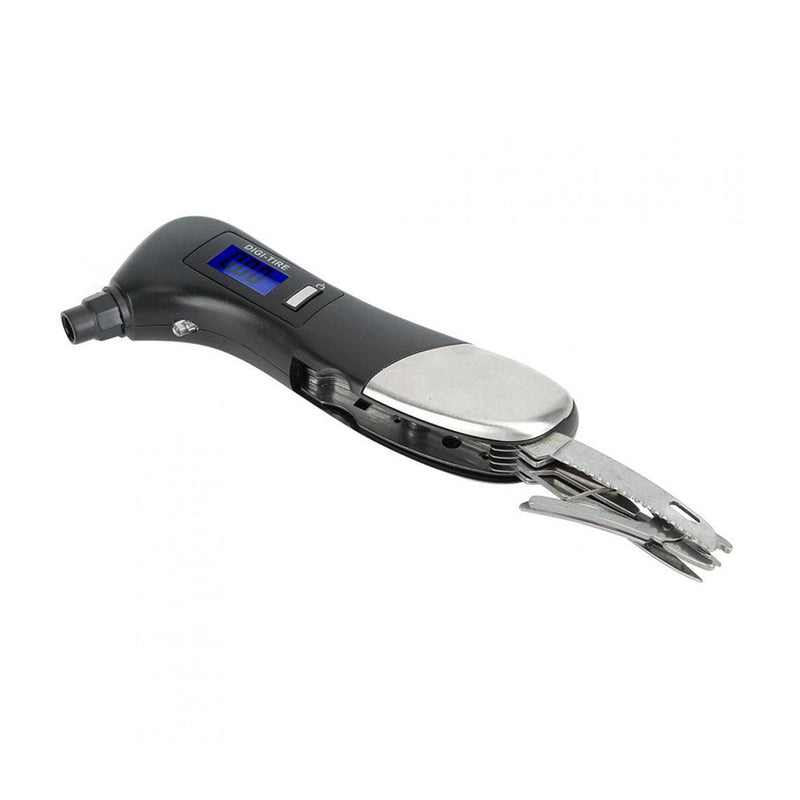 CRONY  JZ-405C Tire Pressure Measuring Mini LED Flashlight Torch Multifunction Emergency lamp