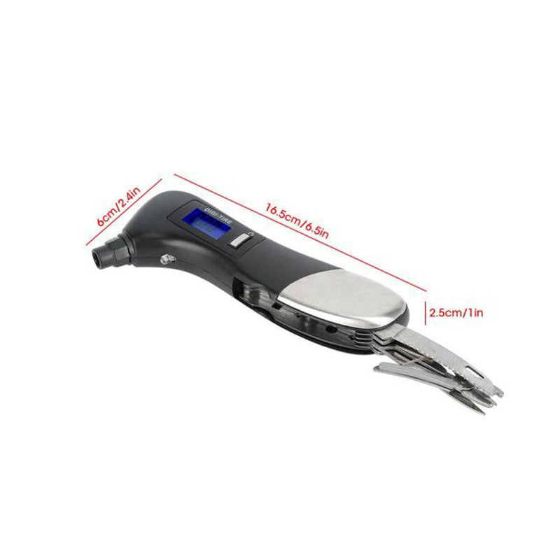 CRONY  JZ-405C Tire Pressure Measuring Mini LED Flashlight Torch Multifunction Emergency lamp