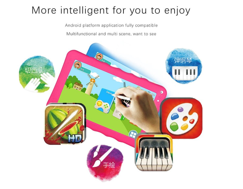 CRONY K19 9-inch 8GB ROM 512MB RAM Android WIFI Kids Tablet | Blue - Edragonmall.com