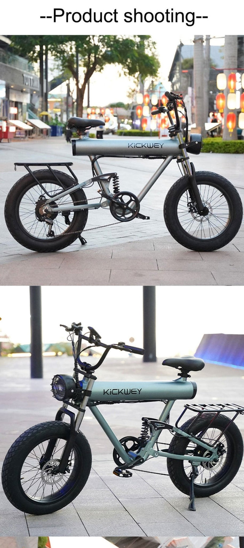 CRONY K20 Plus Electric Bicycle Mountain Electric Bike 1000W 10AH Electric Style Bike Outdoor Entertainment Snow 20 Inch Fat Tire Bike 48V Dirt Bike Electric - Edragonmall.com