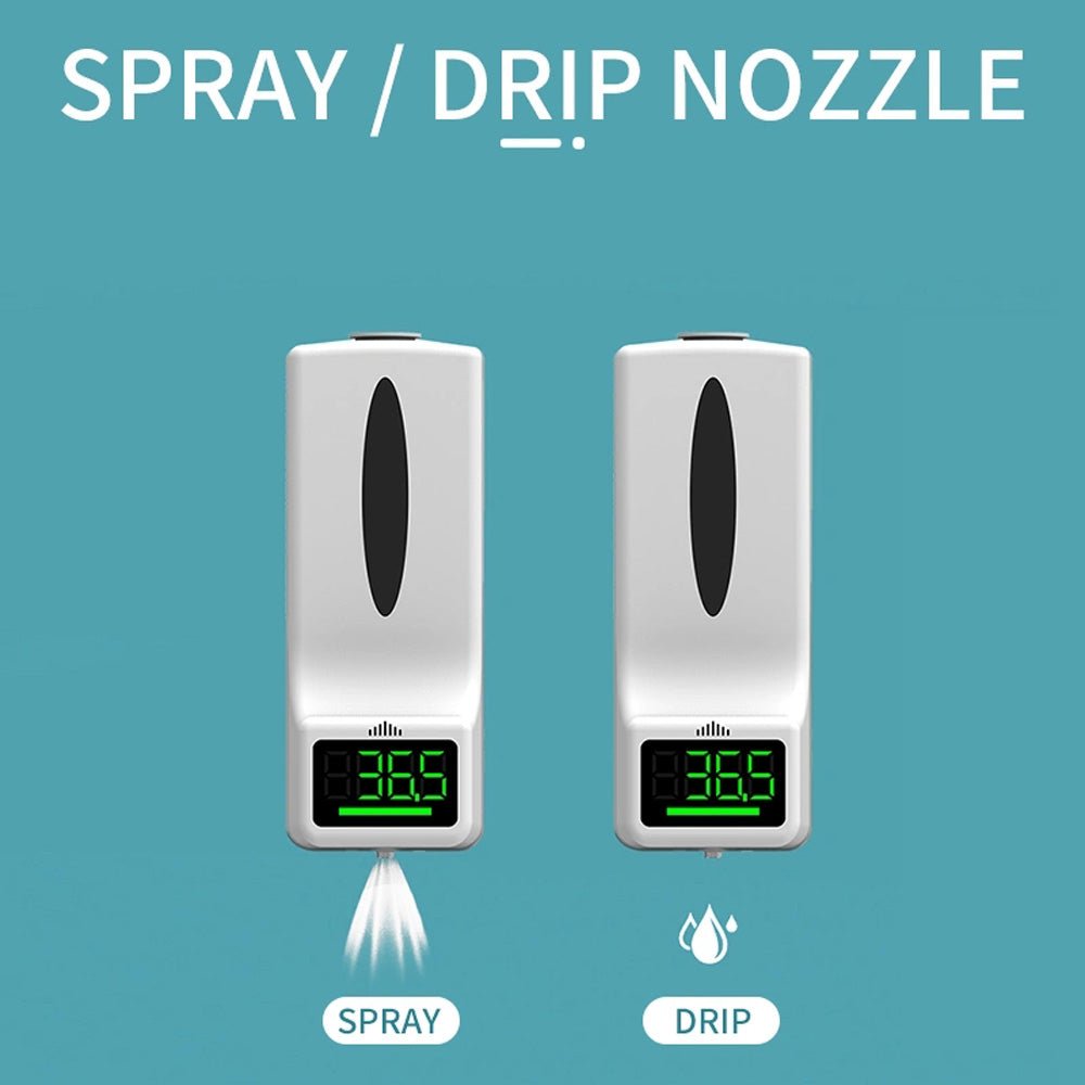 CRONY K9 Pro X Automatic Temperature Measurement&Disinfection Mach Intelligent Sensor Soap Dispenser with Thermometer Infrared Thermometer Dispenser - Edragonmall.com