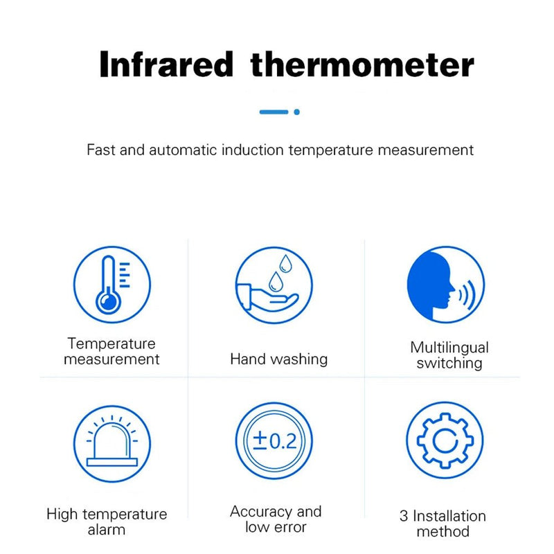 CRONY K9 Pro X Automatic Temperature Measurement&Disinfection Mach Intelligent Sensor Soap Dispenser with Thermometer Infrared Thermometer Dispenser - Edragonmall.com