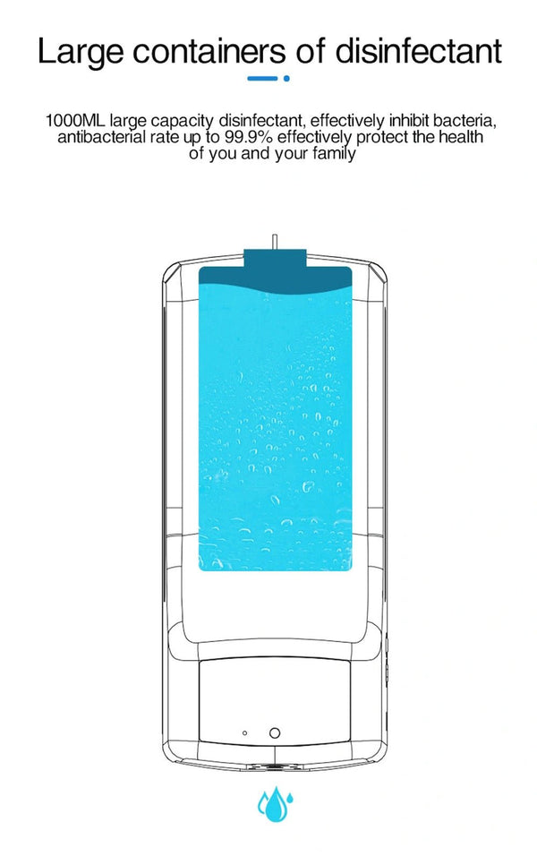 CRONY K9 Pro X Automatic Temperature Measurement&Disinfection Mach Intelligent Sensor Soap Dispenser with Thermometer Infrared Thermometer Dispenser - Edragonmall.com